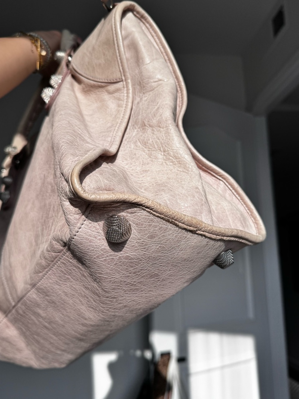 Balenciaga dusty pink Leather Work Bag - Picture 14 of 16